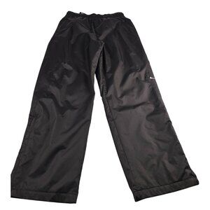 Nike Men's Black Jogging Lined Workout Pants Size L Vtg 90's
